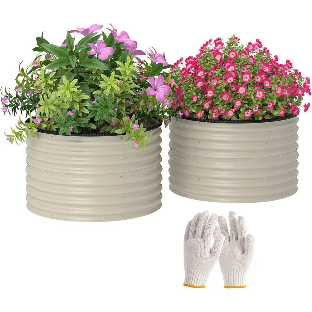 Plants X - Raised Garden Bed Set, 2 Planters