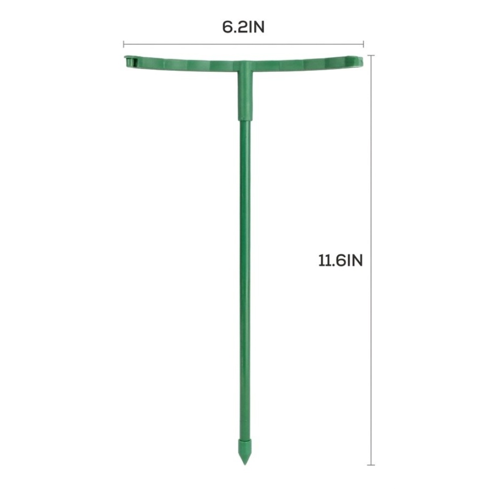 Plants X - 24 pcs Green Stackable Plant Stakes