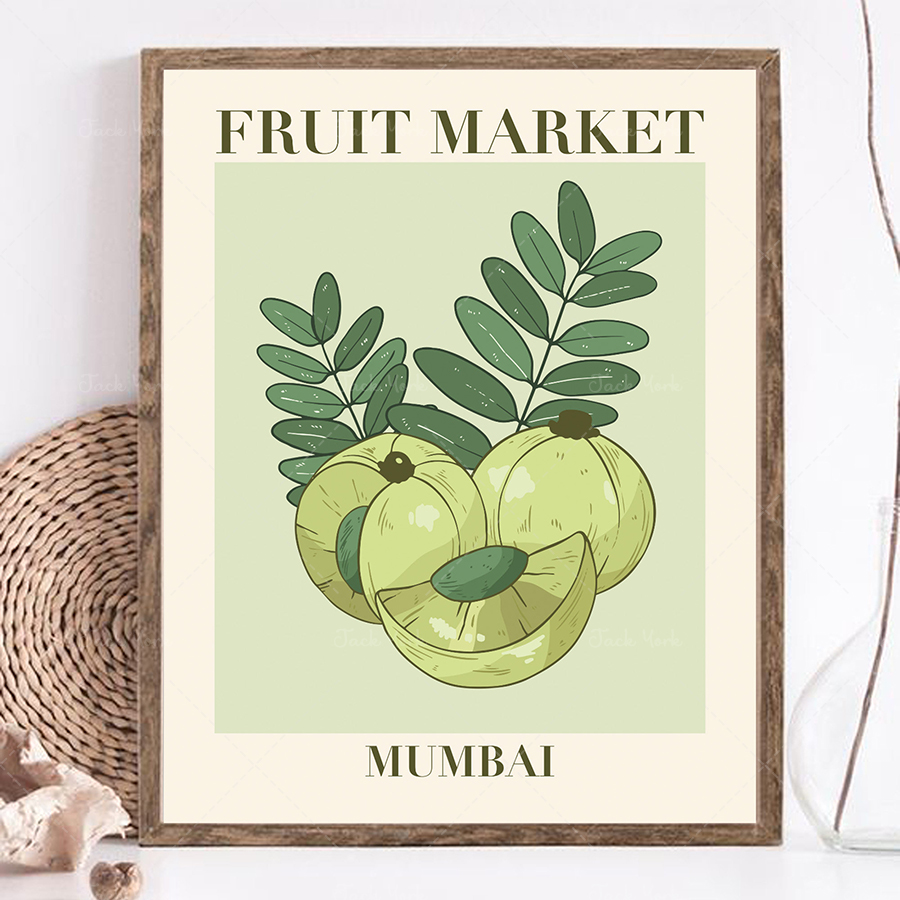 Fruit market print, fruit mark - Plant Jackfruit review and price