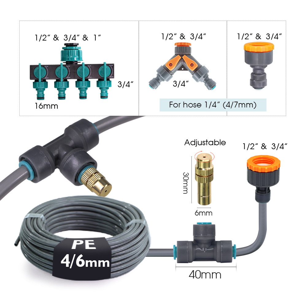 5-30M 4/6mm Gray Hose Adjustab - Plant Parent Kit review and price