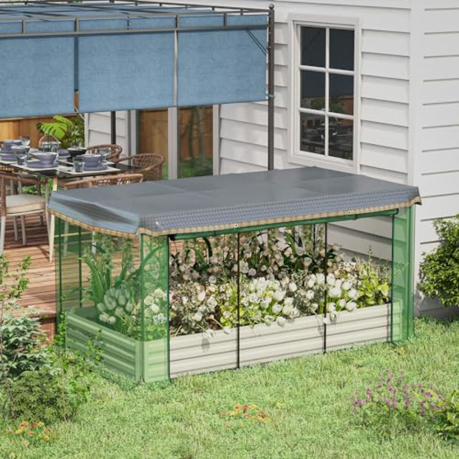 7.3 x 3.4 x 1 ft Galvanized Ra - Plants X review and price