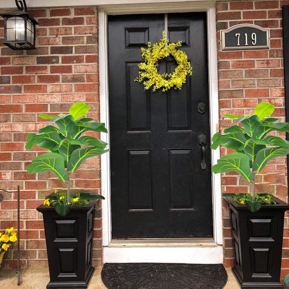 AB33-2Pcs Artificial Fiddle Le - Fiddle Leaf Fig review and price